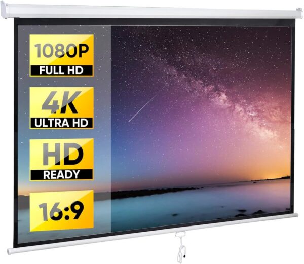 Home manual auto lock series, projector screen, hd,3d and 4k ready